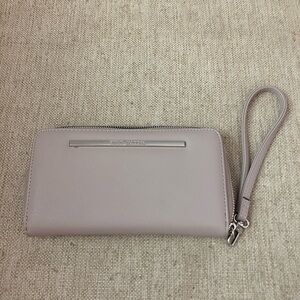 Steve Madden grey leather wallet